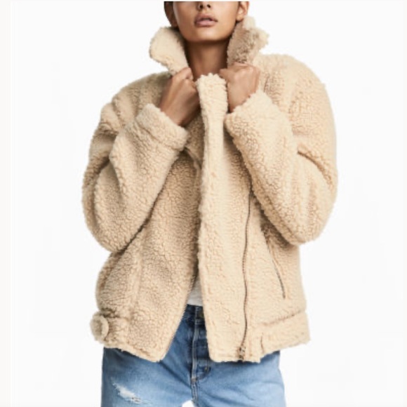 teddy bear moto jacket